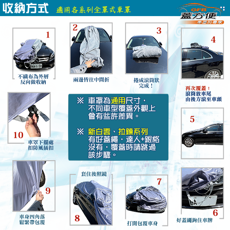 【蓋方便】新白雲（訂製版）台灣製南亞防水防曬車罩《鈴木》Carry 貨車, , large
