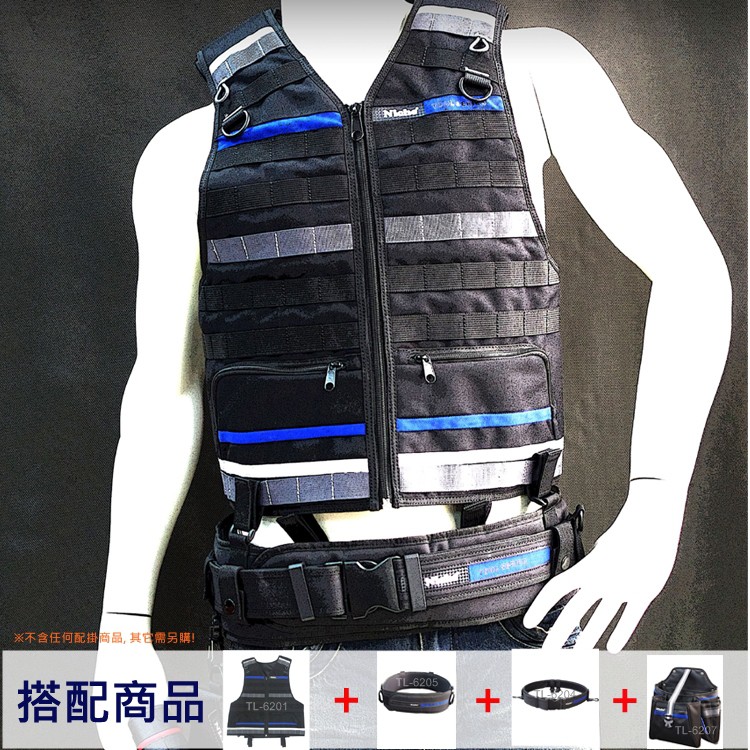 【Niche 樂奇】工作腰帶 減壓腰墊組快拆式工作腰墊組 可調整工具腰帶 舒適腰墊  TL-6204+TL-6205, , large