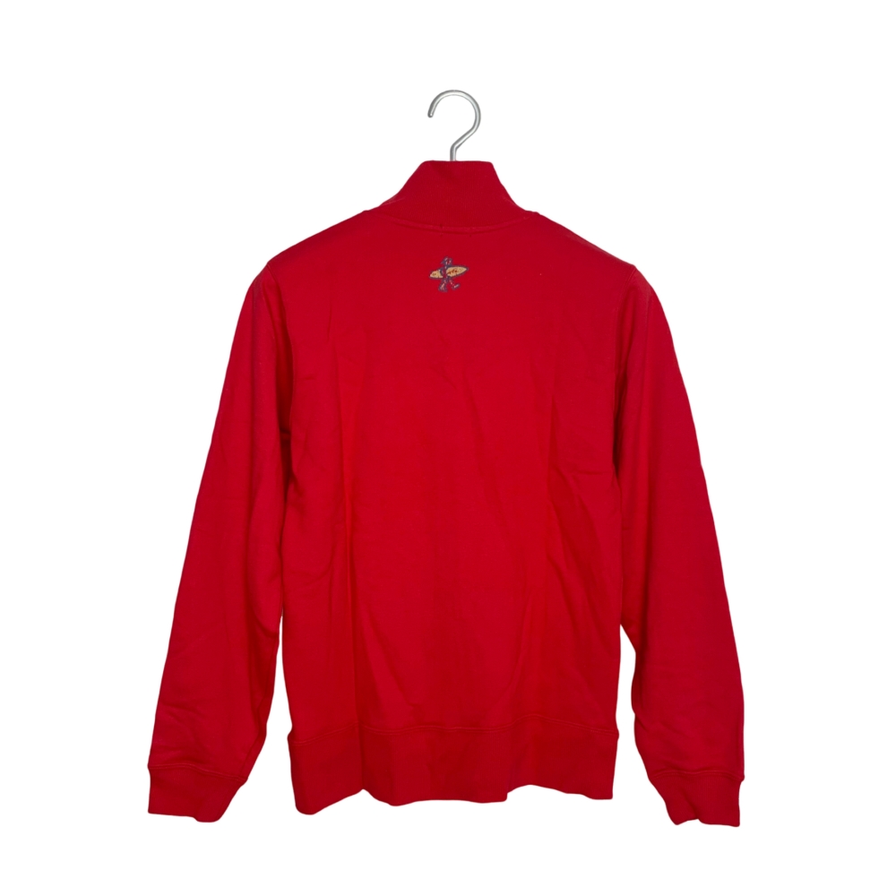 Personalized printed stand collar jacket red, , large