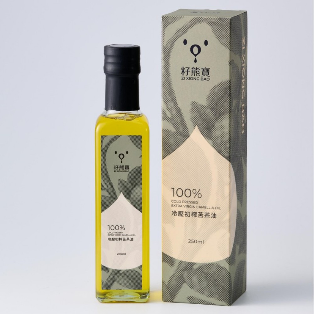 [籽熊寶茶油] 籽熊寶冷壓初榨苦茶油 250ml * 1入, , large