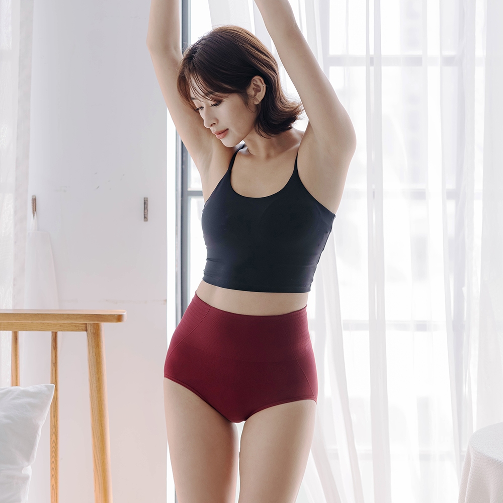 【巧奇】石墨烯高腰收腹內褲3件組/ 女內褲/ 無縫內褲/ 抗菌除臭/ 吸濕排汗/ 修飾塑形, , large