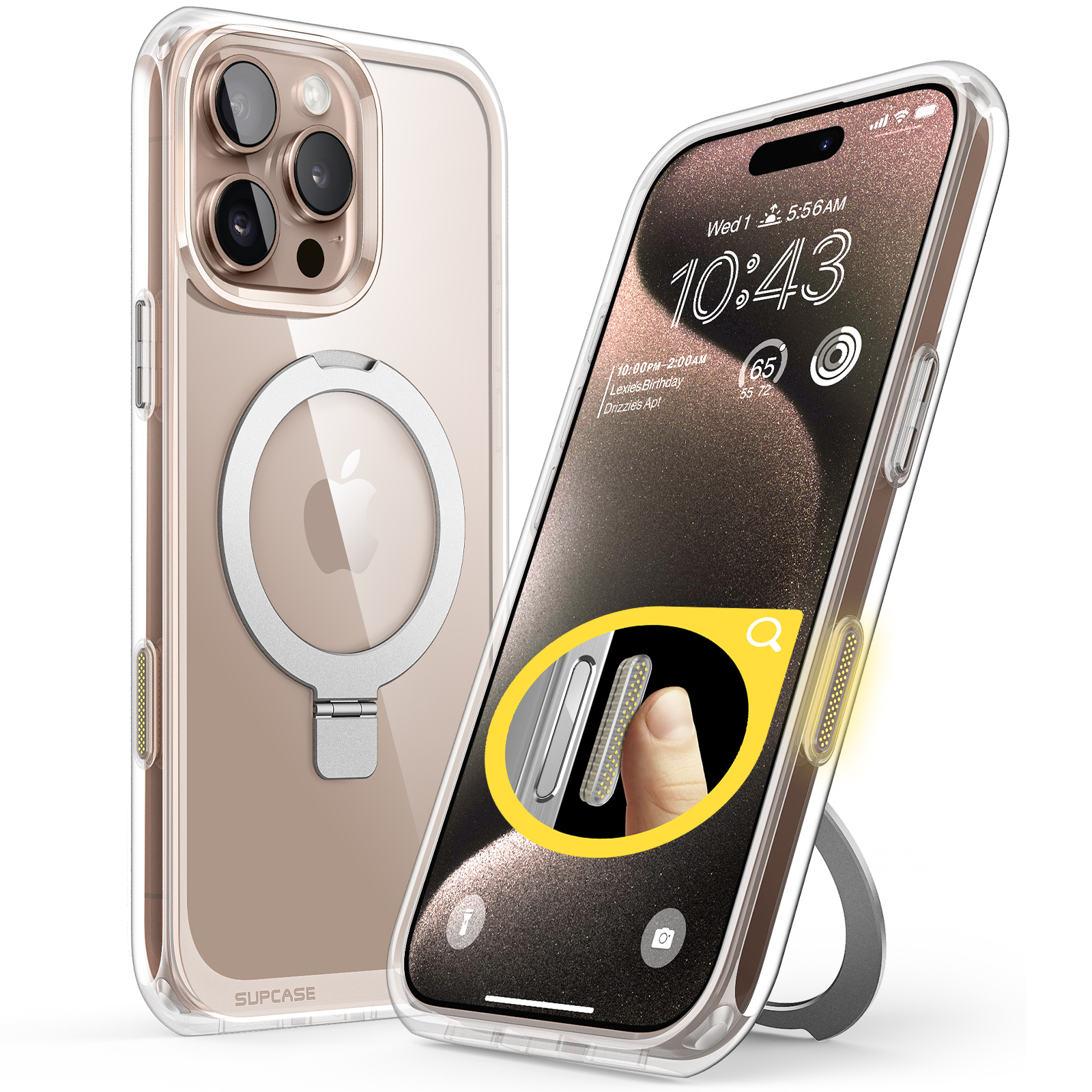 【SUPCASE】 iPhone 16 Pro系列 UB Mag Stand 透色磁吸支架軍規防摔殼｜相機按鍵, , large