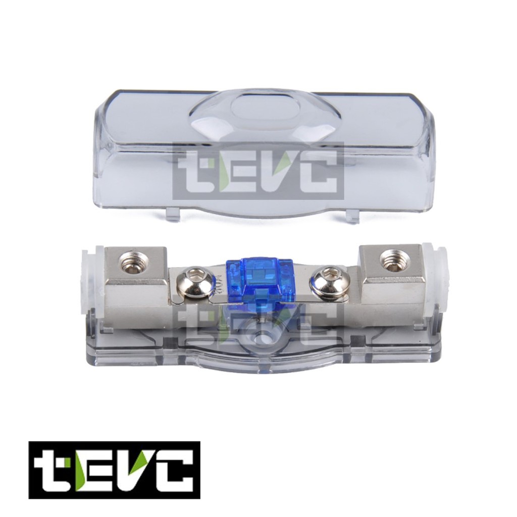 《tevc》ANS A4 一進一出 保險絲 保險絲座 音響 改裝 車用 專用 單路 熔絲型 ANL型(小號) 保險 安培, , large