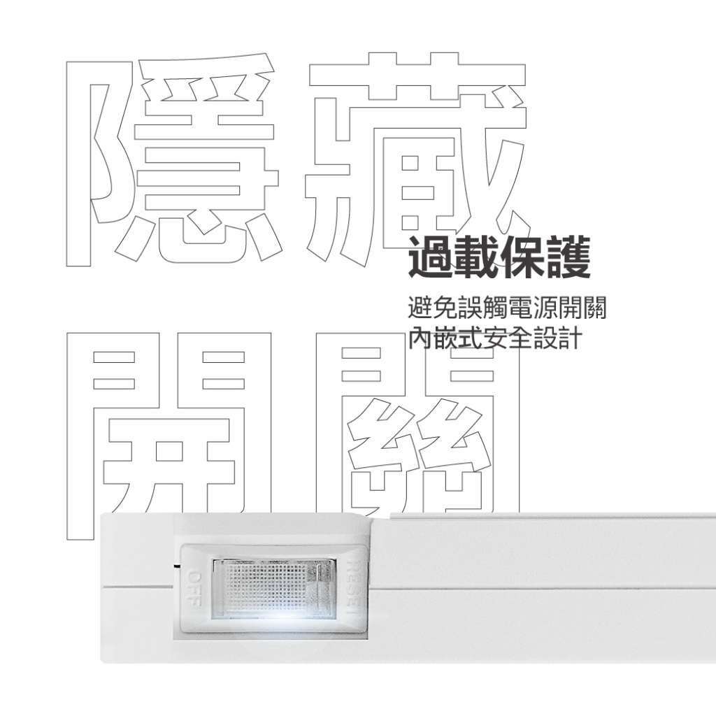 《台灣製造》 台灣之美 社頭 延長線180CM 扁頭插座 防雷擊突波 熱銷5開4座 新極簡白 延長線 贈送防塵袋, , large