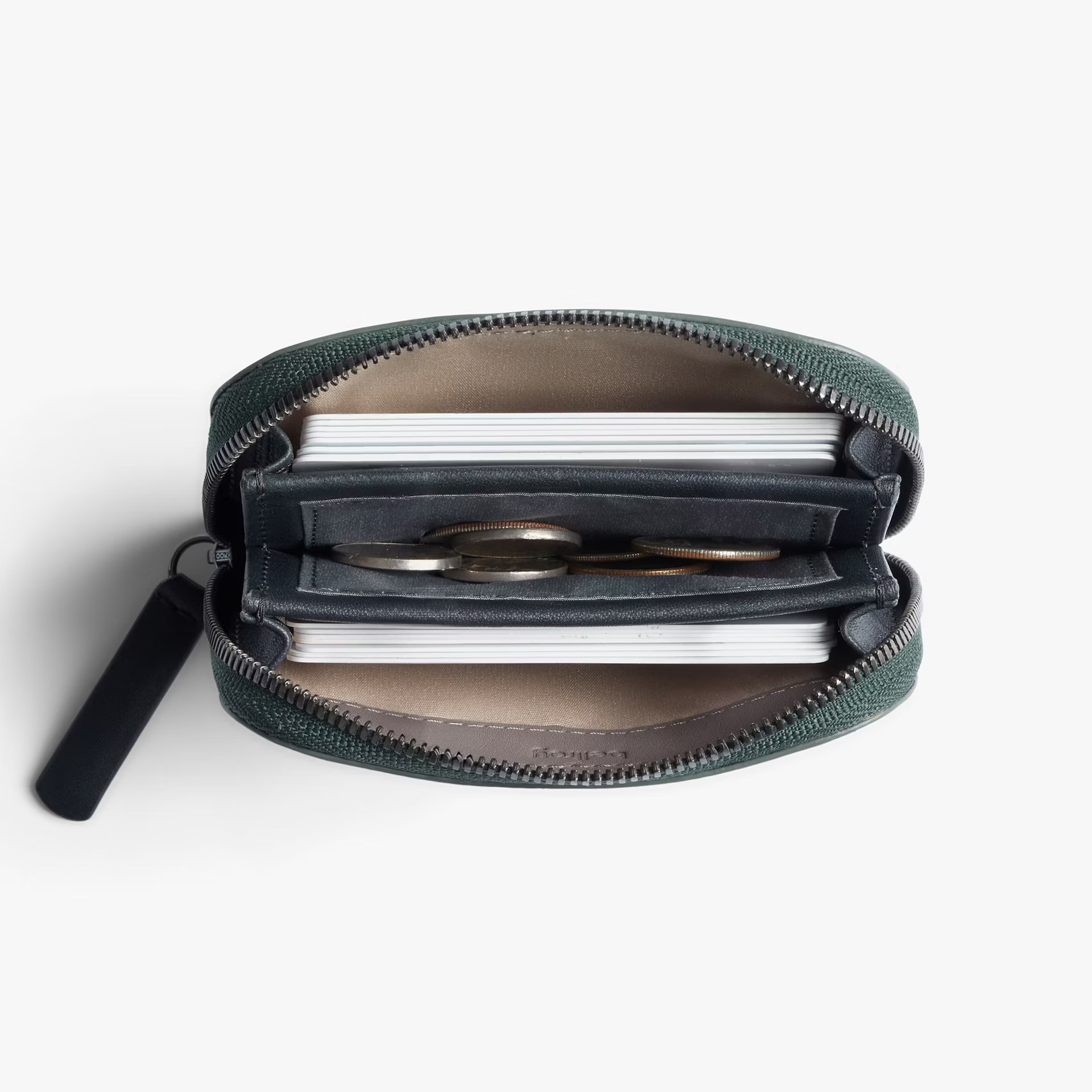 Bellroy Folio Mini 小錢包 卡片收納包 拉鍊包 零錢包 優質皮革(森沼綠）-WFMA, , large