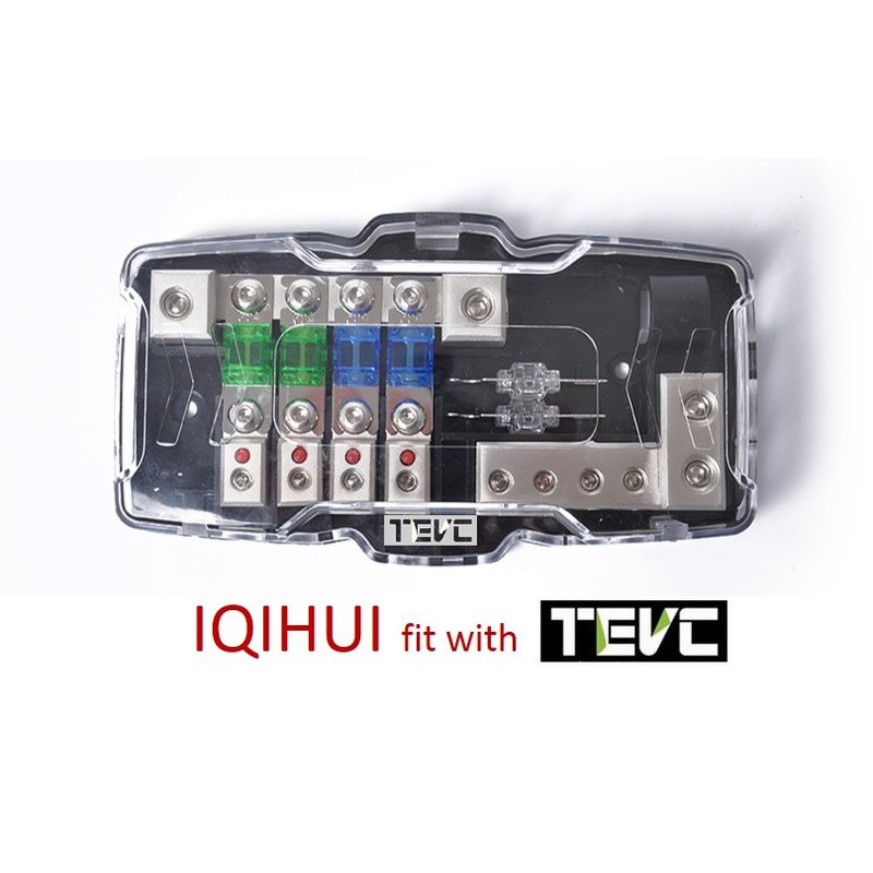 《tevc》ANS A8 二進四出 音響 改裝 綜合保險絲盒 四路 保險絲座 ANS型 LED指示燈, , large