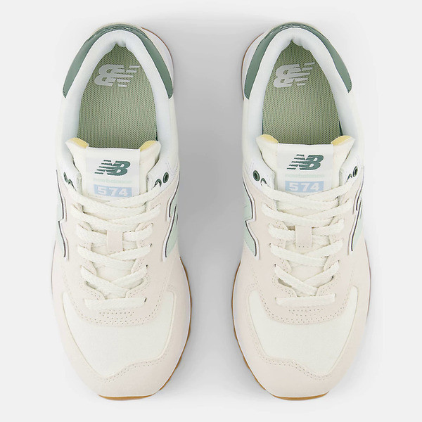Kixpress-New Balance 574 女 運動休閒鞋 復古鞋 麂皮 舒適 緩震 果凍綠 [WL574CGR], , large