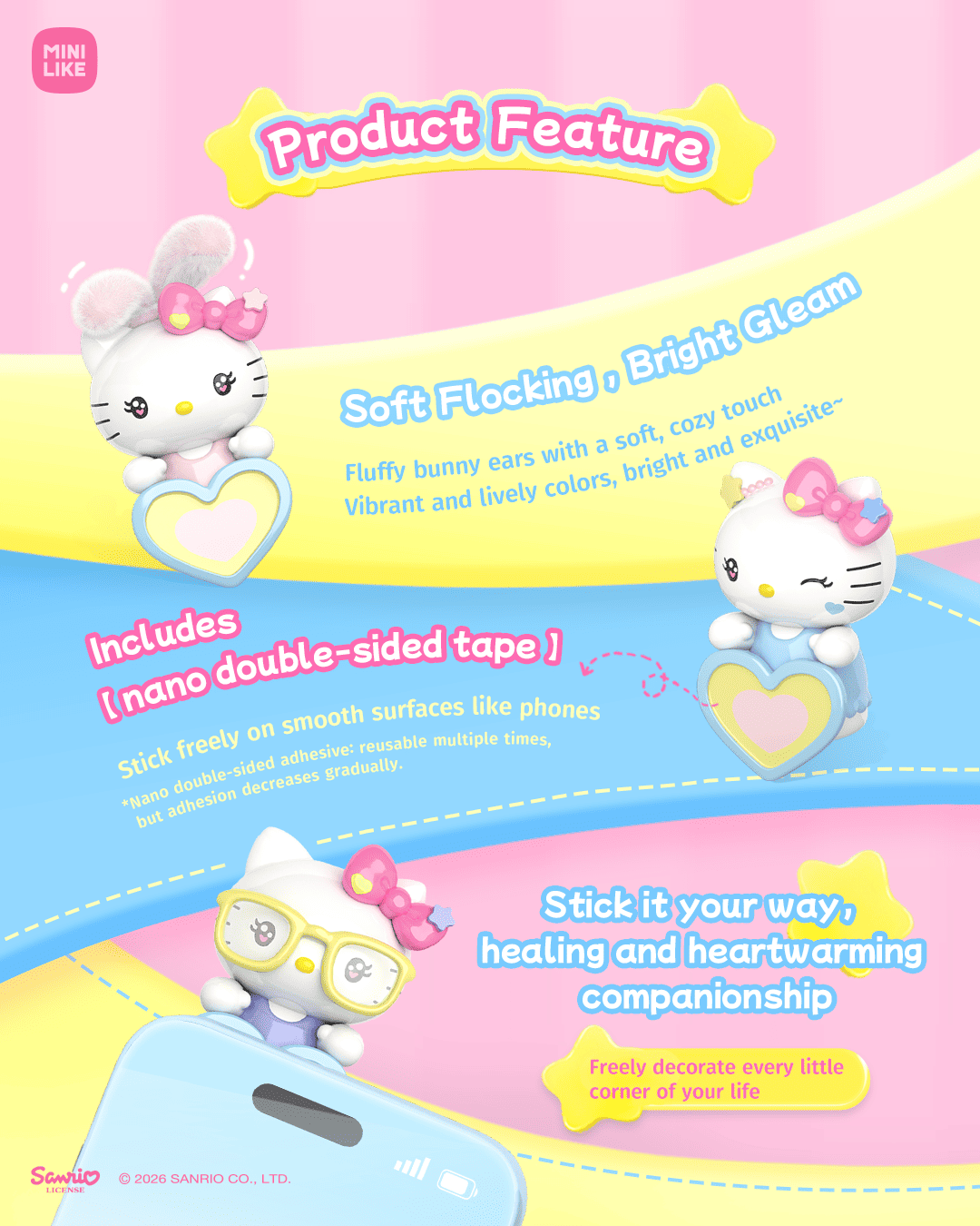 【際洋文化】Hello Kitty Style甜心能量站系列趴趴萌趣豆, , large