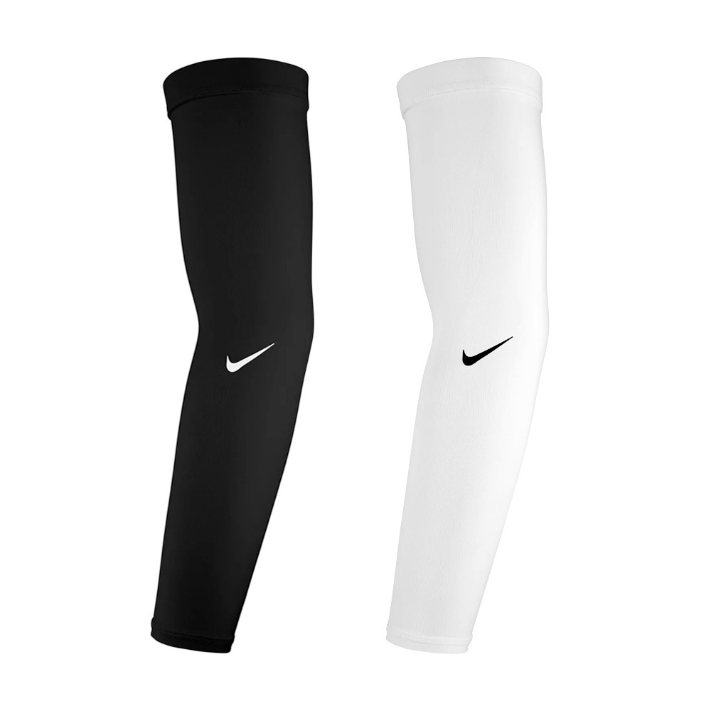 NIKE UV GOLF 臂套 2.0 一雙入 高爾夫球臂套 附收納袋 透氣 快乾 防曬 抗紫外線 柔軟 防滑 黑 白, , large