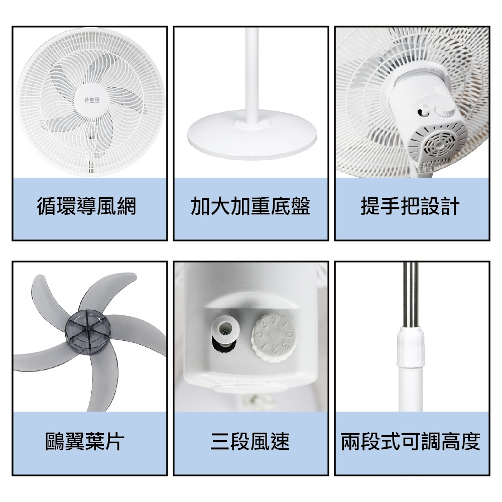 SUPAFINE 勳風 18吋 伸縮循環立扇 新型導風扇 HFB-K1869, , large