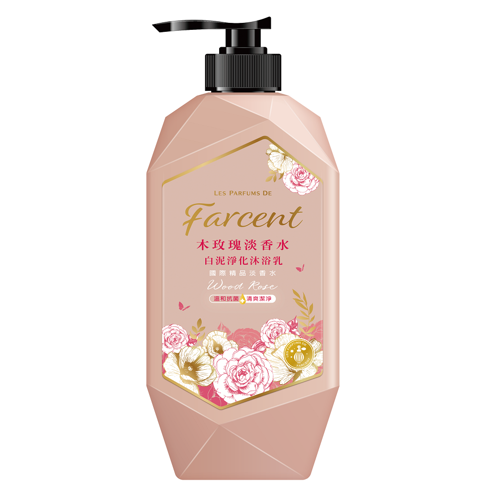 Farcent white clay Shower-Wood Rose, , large