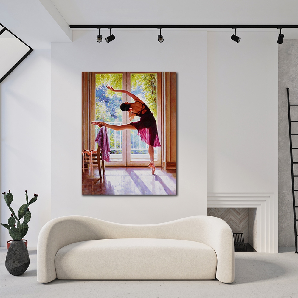 【御畫房】芭蕾舞之二 國家一級畫師手繪油畫60&times;80cm(VF-161), , large