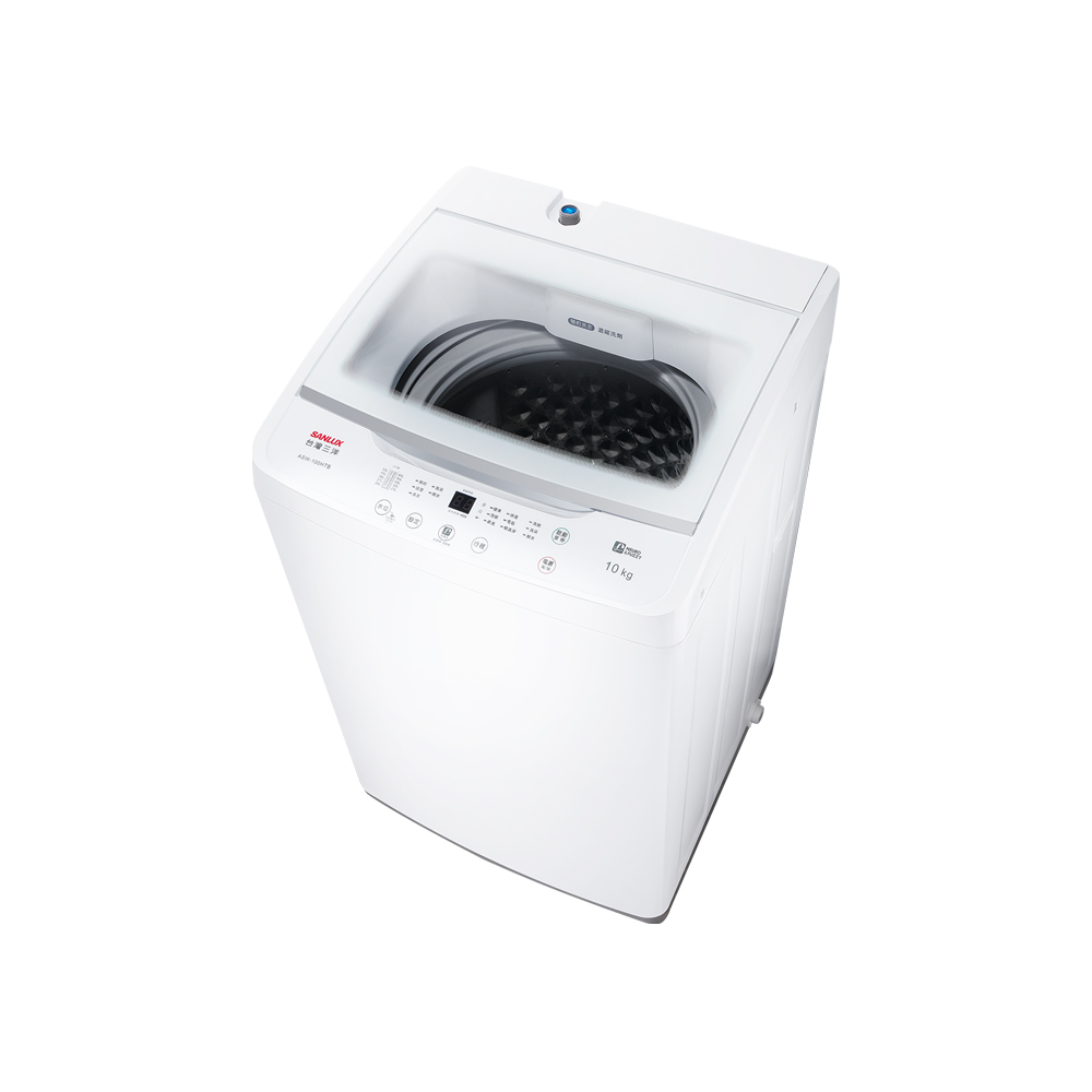 SANLUX 台灣三洋 10kg 直立式定頻洗衣機 ASW-100HTB, , large