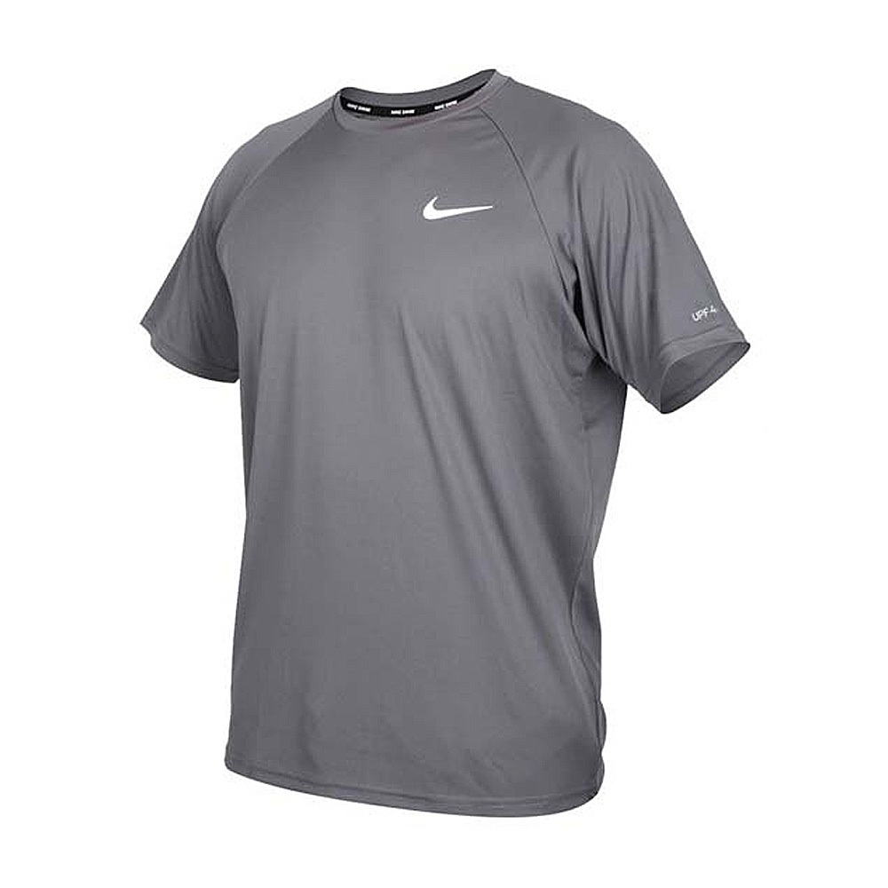 NIKE ESSENTIAL 成人男性短袖防曬衣 健身 訓練 跑步 戶外 運動 吸汗 乾爽 透氣 彈性 黑 灰 白 紅, , large