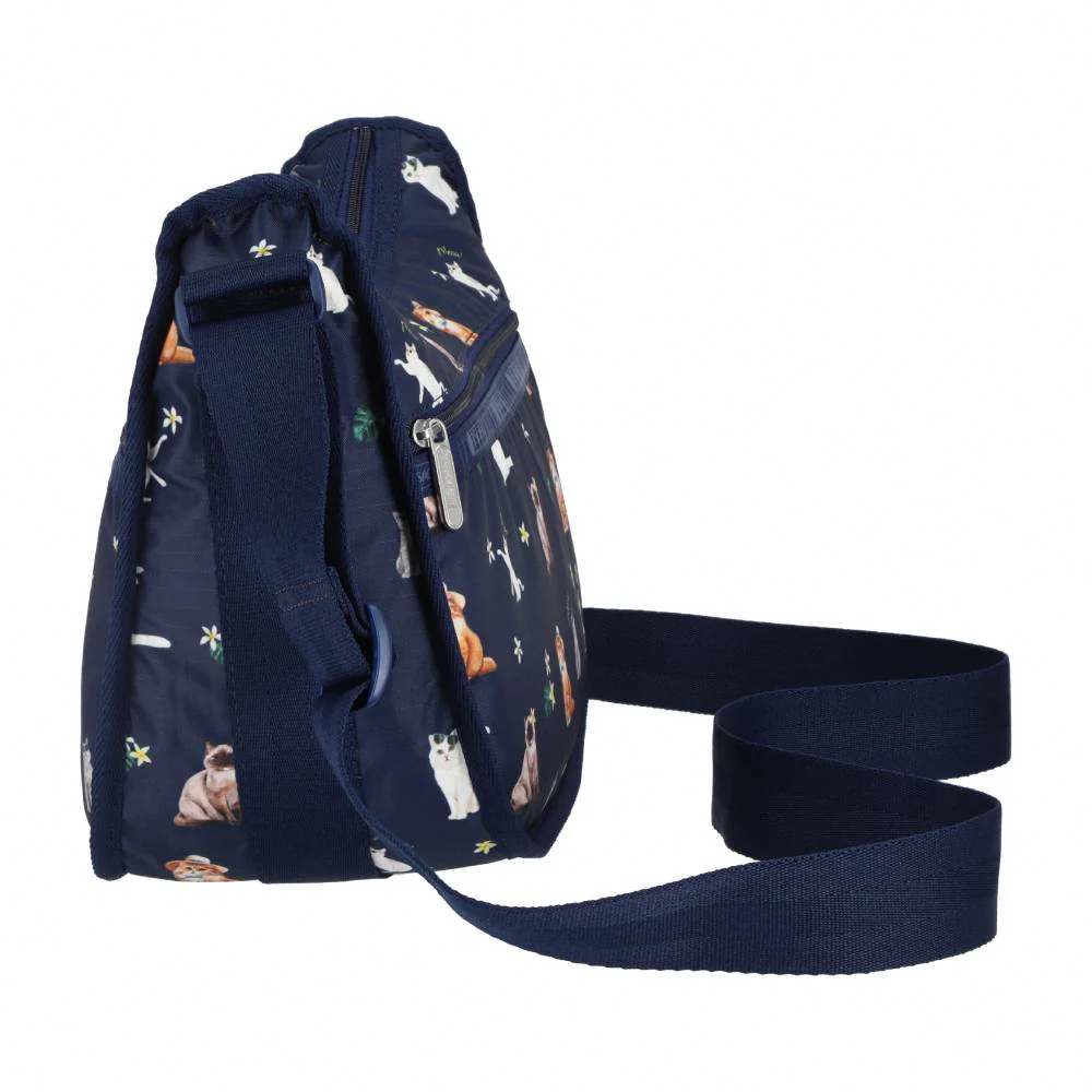 Lesportsac Classic Hobo 經典斜背包 側背包 旅用通勤包 送禮 禮物 推薦 女包(熱帶度假貓咪), , large