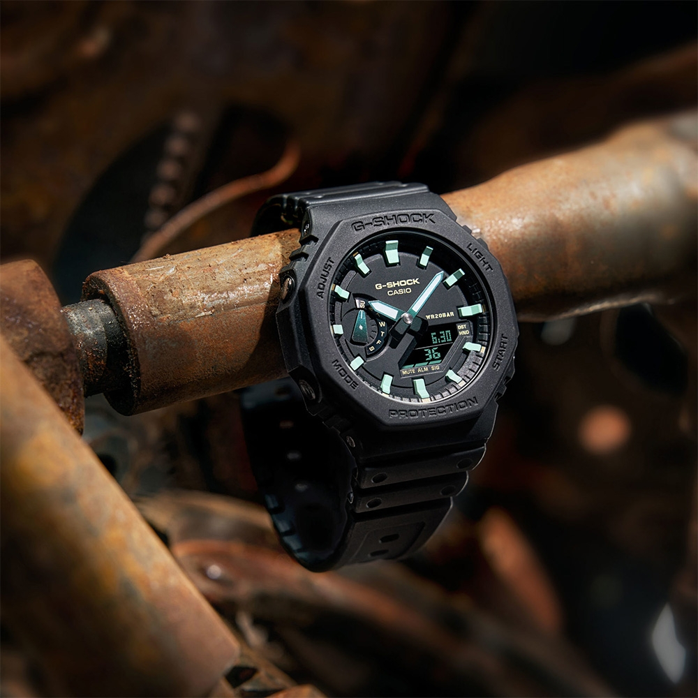CASIO 卡西歐 G-SHOCK 2100八角鏽鐵意象手錶 GA-2100RC-1A, , large