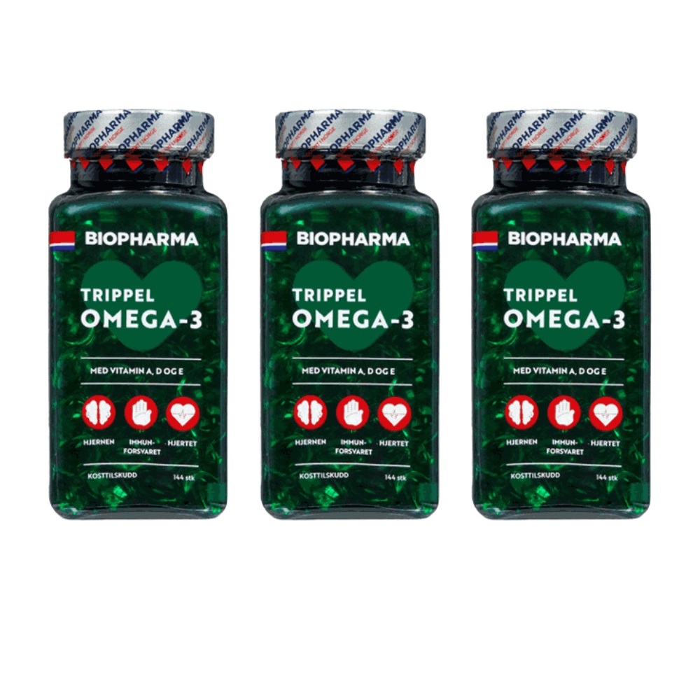 挪威北極熊三倍濃縮 Omega-3 魚油膠囊三瓶, , large