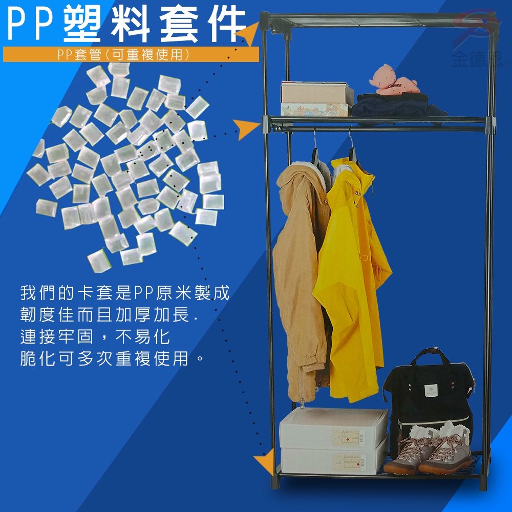 GS MALL 全罩式防塵置物收納衣櫥 75x50x160cm 全罩式衣櫥 衣架 置衣架 收納衣櫥 防塵衣櫥 曬衣架款式 顏色隨機出貨, , large