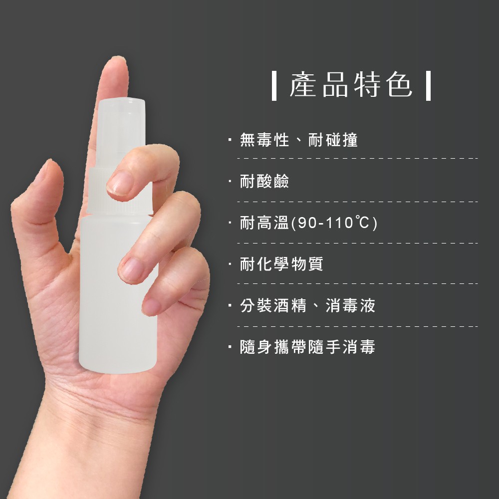 【千康嚴選】Traveler 多功能噴瓶-霧白50cc 1入 HDPE【防疫商品】隨身瓶, , large