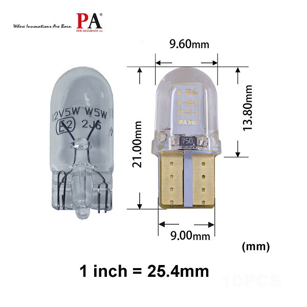 【PA LED】T10 COB 高功率 LED 原廠尺寸 室內燈 儀表燈 車門燈 七色可選, , large