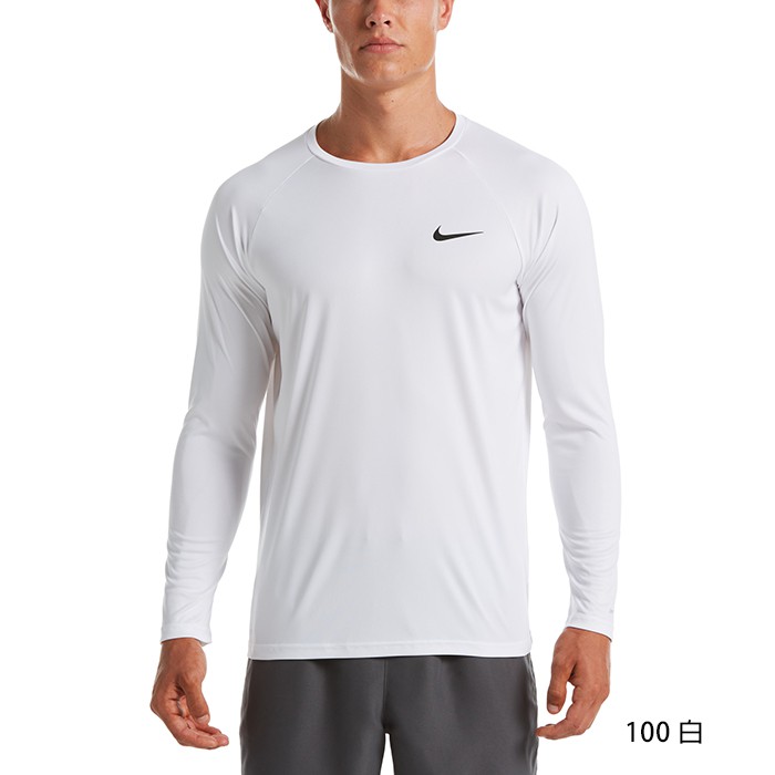 NIKE Essential 成人男性長袖防曬衣 長袖上衣 抗UV UPF 40+ DRI-FIT NESSA587, , large