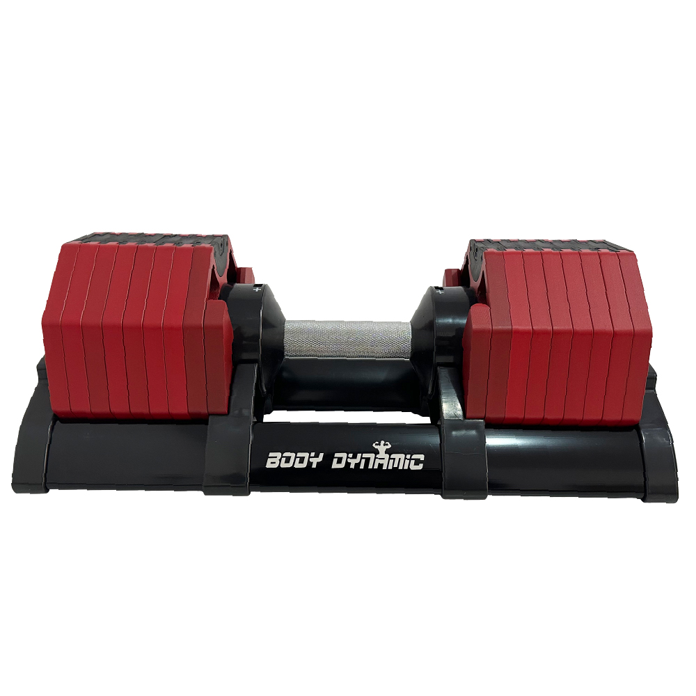 【德旺健身器材】TO-AD32-2 可調式啞鈴 32KG 16段 (烈焰紅), , large