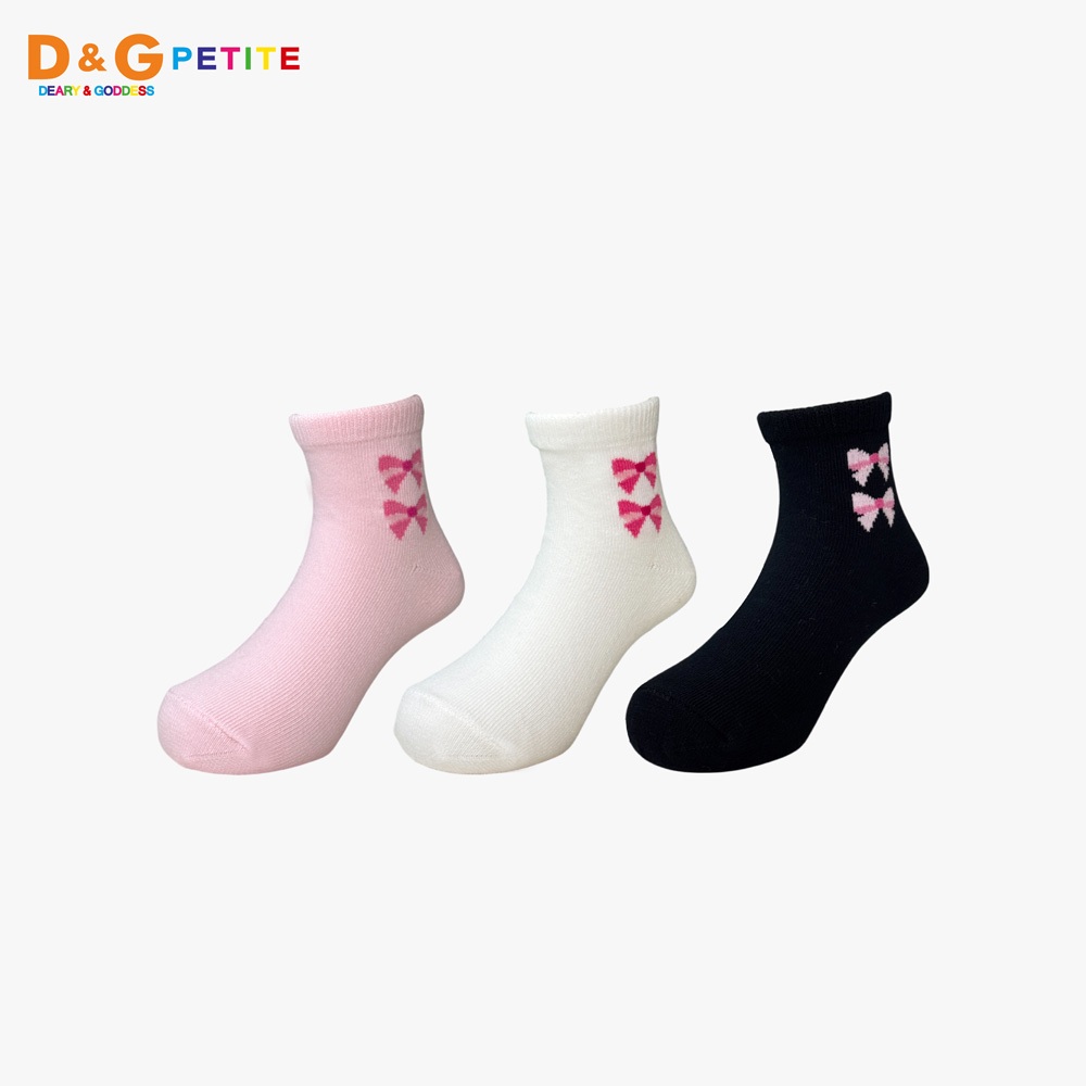 【D&G】小蝴蝶結童襪<粉,13-16cm>D599 短襪 襪子, , large