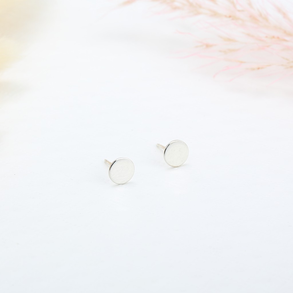 【Angel & Me】Dot Circle Round s925 sterling silver earrings Birthday gift, , large