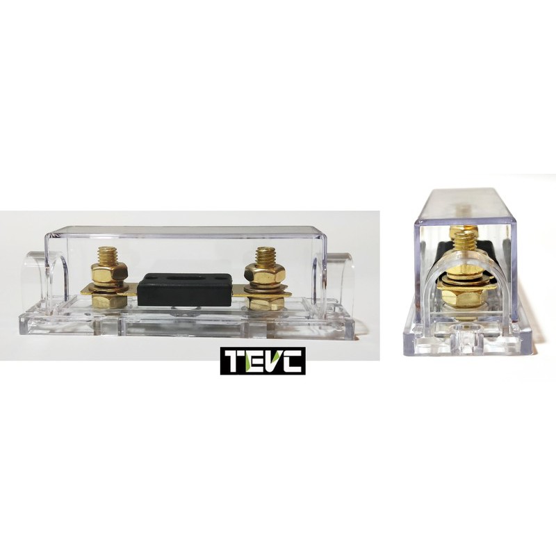 《tevc》ANL B5 音響改裝 專用一進一出，單路保險絲座/熔絲型/ANL型(大號)30A~500A方盒, , large