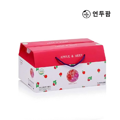 【韓國YEONDOOFARM妍杜農場】NFC 100% 好農蘋果甜菜汁禮盒組 (100ml &times; 20包), , large