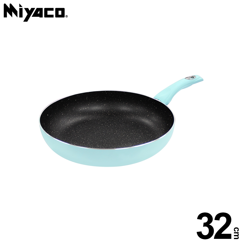 Miyaco 米雅可 輕漾導磁不沾平煎鍋大理石平底鍋IH無蓋 32cm（不可超商）-Leidea樂德兒, , large