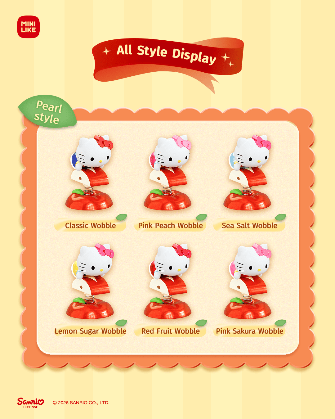 【際洋文化】Hello Kitty Style萌兔蘋果系列搖搖萌趣豆, , large