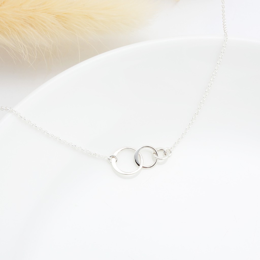 【Angel & Me】Complete Circle Round s925 sterling silver necklace gift, , large