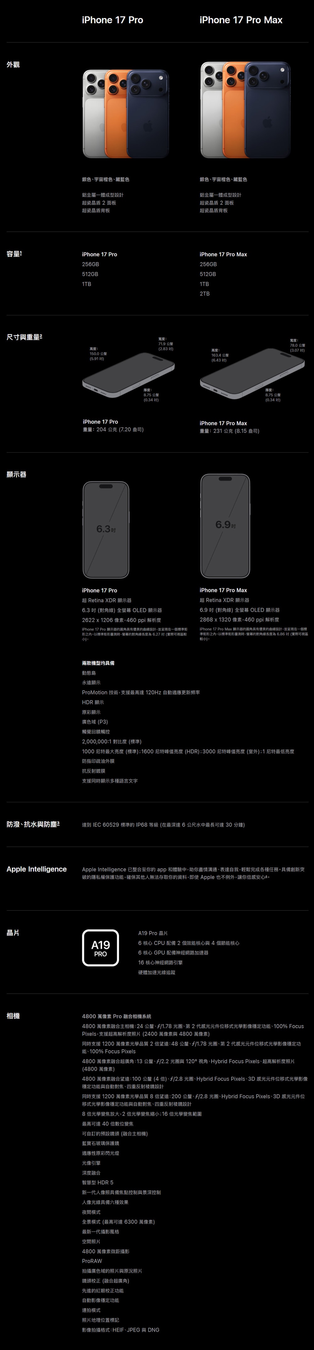 APPLE iPhone 17 Pro 512GB 5G 6.3吋 智慧型手機 _ 台灣公司貨 ＋ (螢幕寶貼 & 手機背套), , large