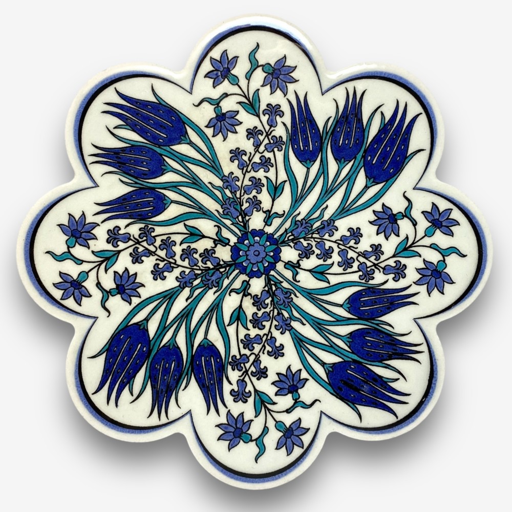 【SOLO Vintage】Designer Heat Mats Ceramic Hot Pads Coasters Made in Turkey 05, , large