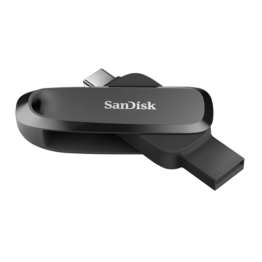 【SanDisk】Phone Drive DDC6 黑色 512G TYPE-C USB 3.2 雙用 OTG 旋轉隨身碟 讀取速度 100MB/s, , large