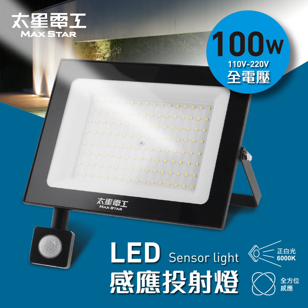 Max Star 100WLED induction spotlight/full voltage, , large