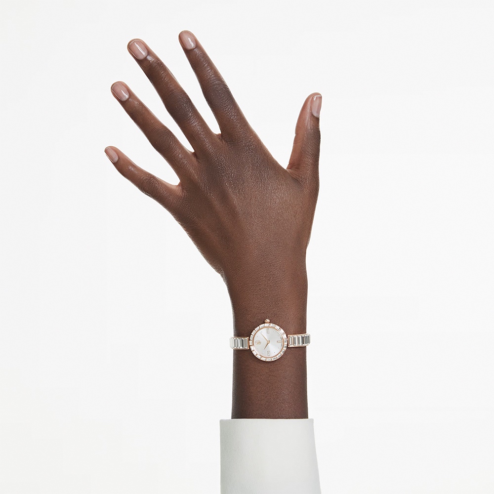 SWAROVSKI 施華洛世奇 Matrix Bangle 方形切割水晶手鐲式手錶 女錶-25mm(5677484), , large