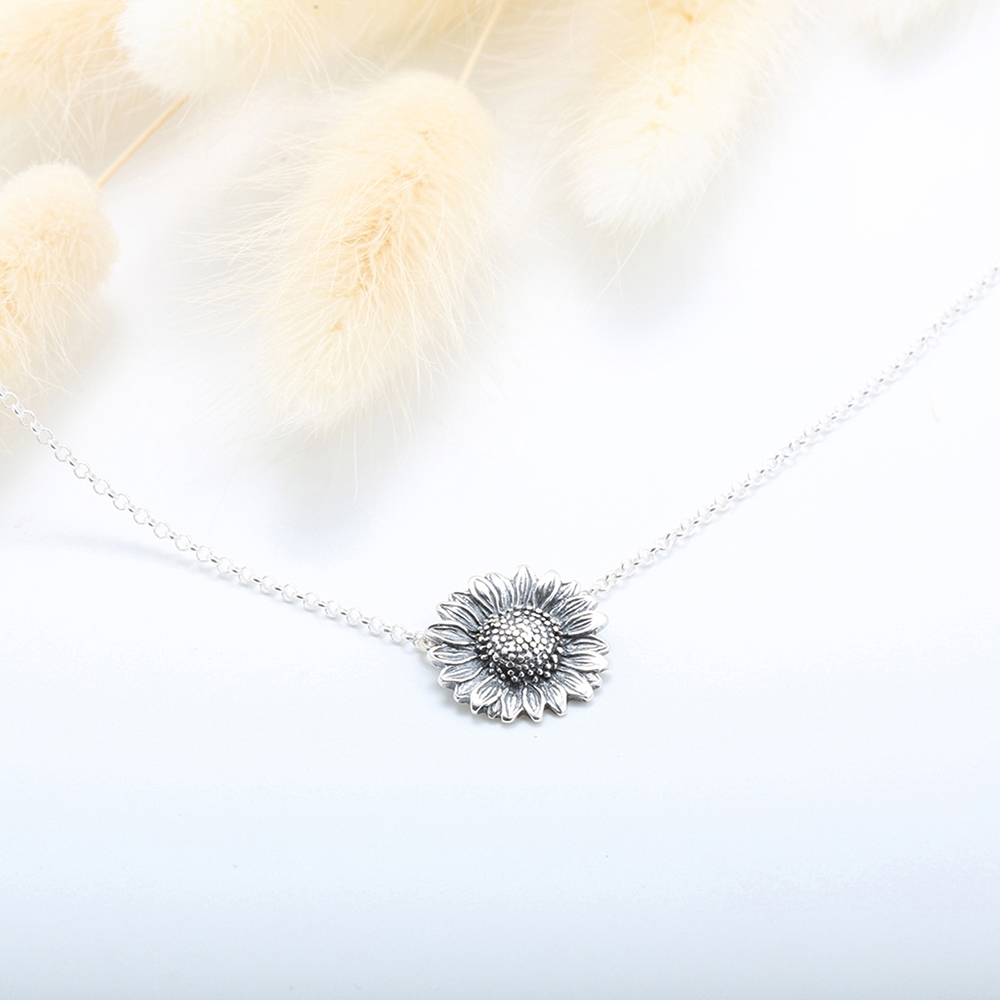 【Angel & Me】向日葵 Sunflower s925 純銀 項鍊 生日 畢業 禮物, , large