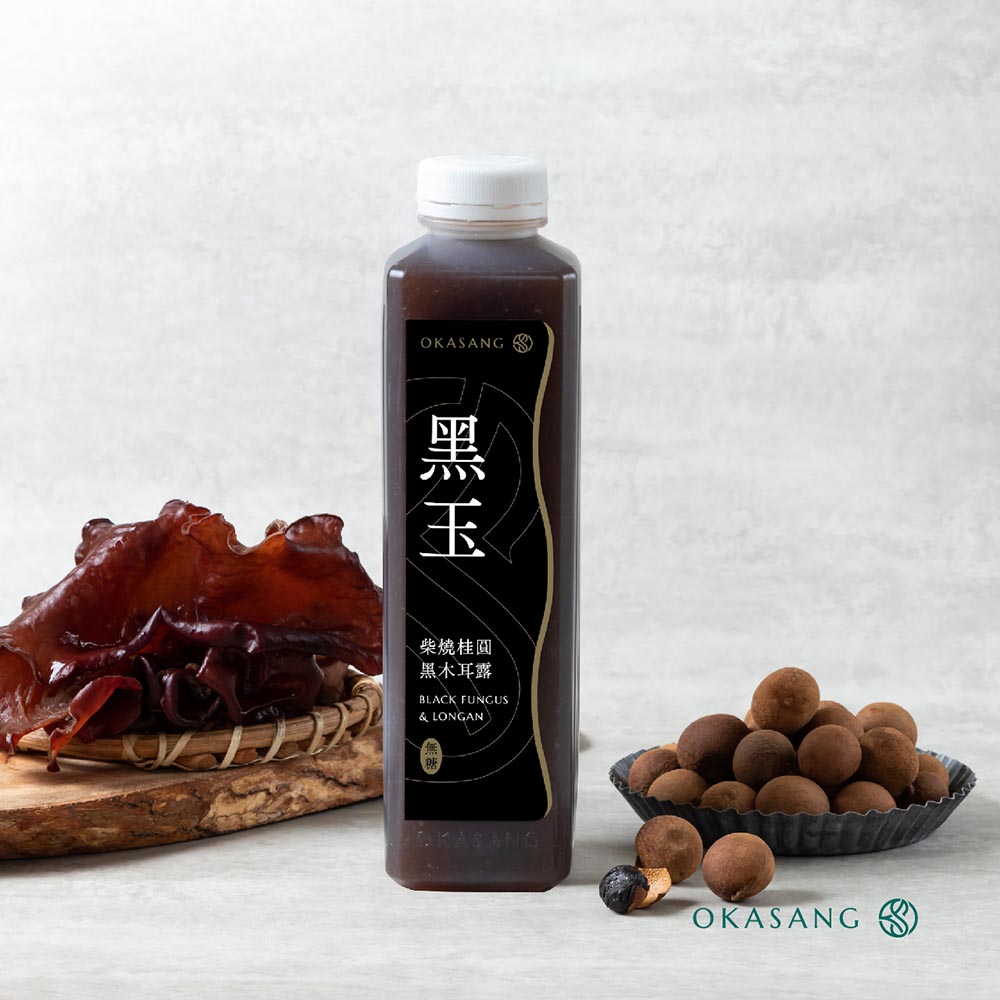 [日進生技]O卡桑無加糖黑木耳露組｜1000ml*6(柴燒桂圓黑木耳露(無加糖)*3、紅棗黑木耳露(無加糖)*3), , large