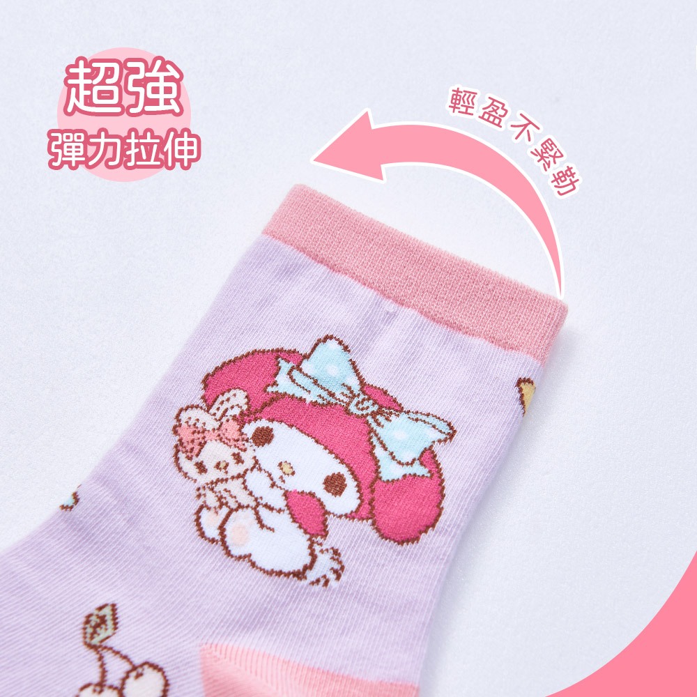 (多款)Sanrio 三麗鷗 美樂蒂童襪【旺達棉品】MM-716 MM-719, , large