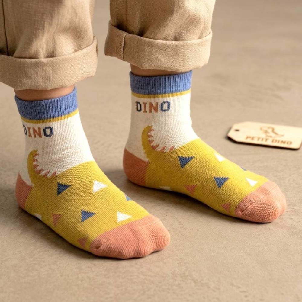 [凱美棉業] 8雙 隨機出色 MIT台灣製 純棉童襪【DINO 侏羅紀街潮】 8-12歲, , large