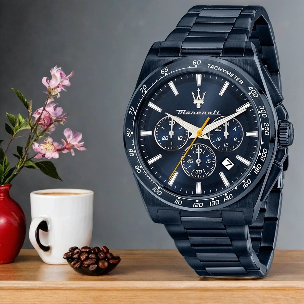 MASERATI 瑪莎拉蒂 Velocit&agrave;系列 三眼計時手錶 送禮推薦-43mm R8873652008, , large