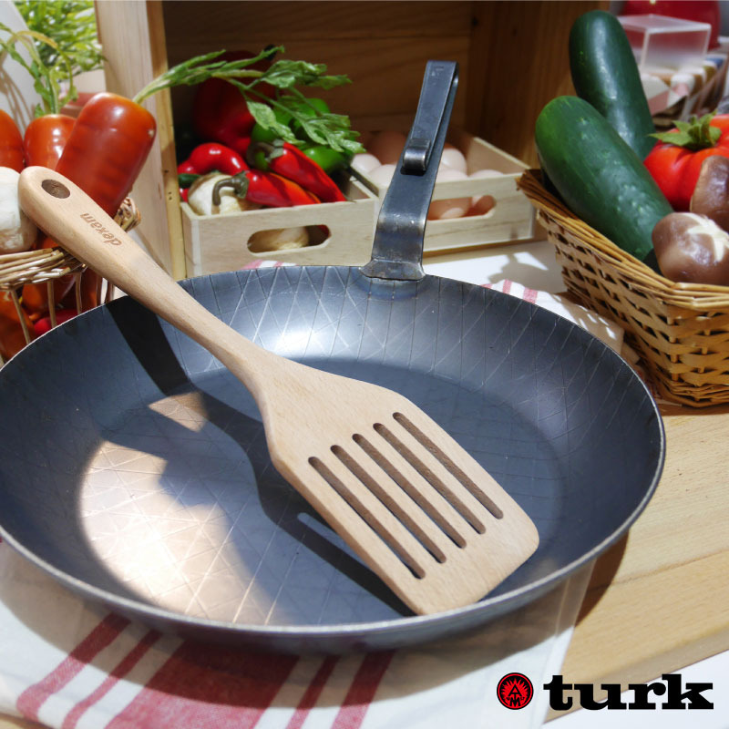 【德國turk土克鐵鍋】熱鍛斜紋 短柄(深鍋)平底鍋 30cm 鐵鍋65330, , large