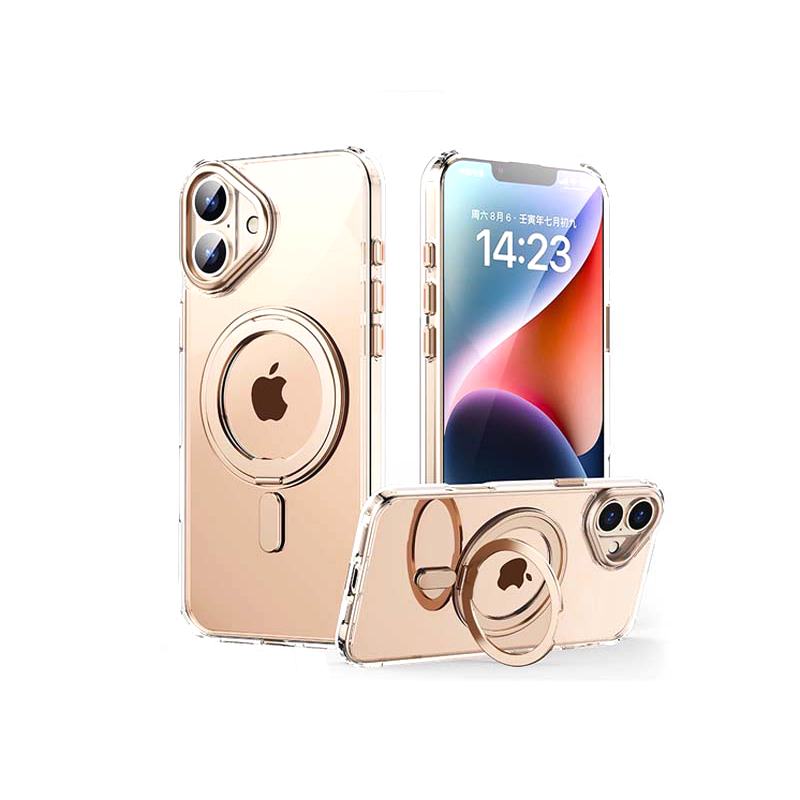 【山水之寶】iPhone 16plus/16pro/16promax防摔殼 360旋轉磁吸支架防摔殼 無線充電, , large