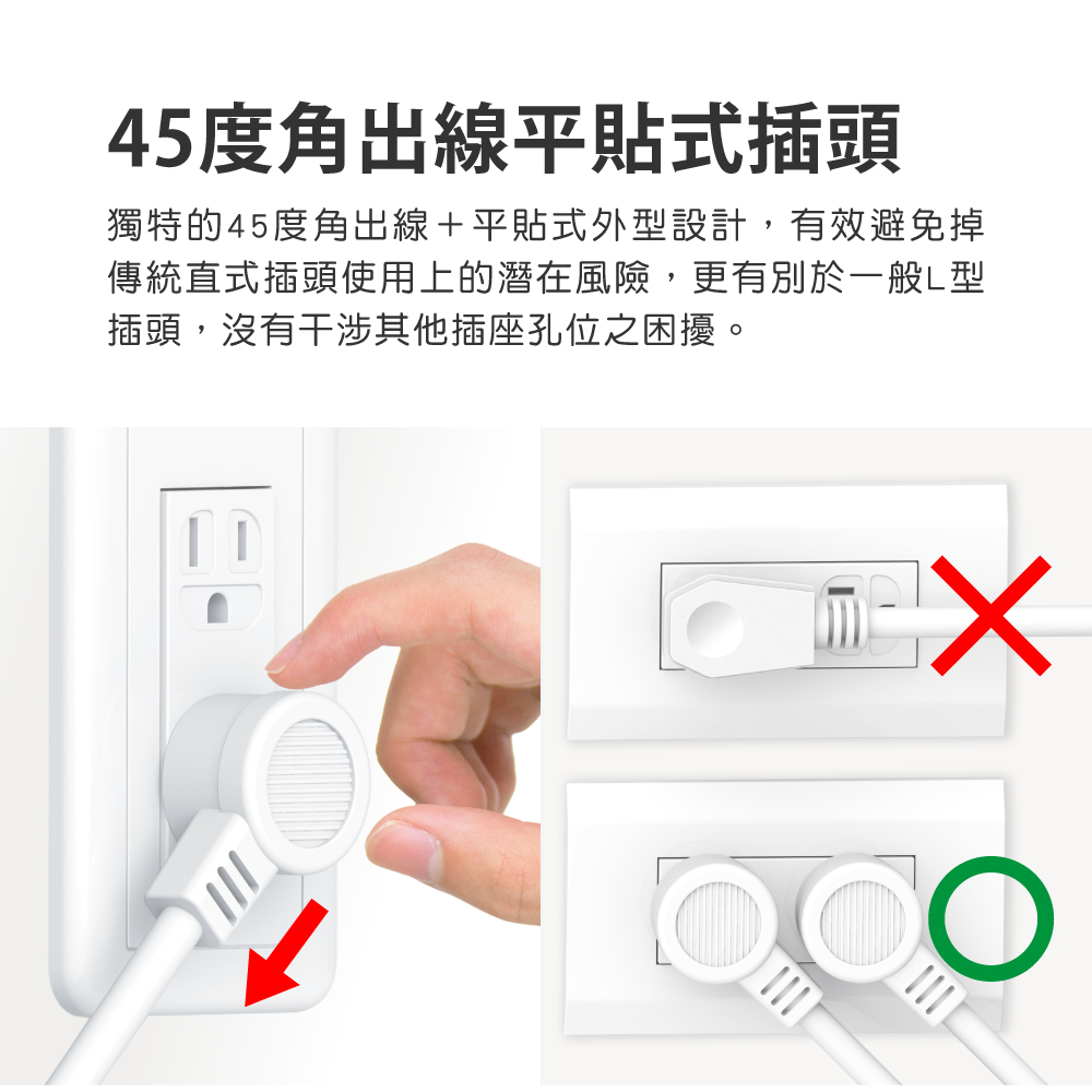 aibo 1開6插PD25W快充 專利三向出線抗雷擊延長線(台灣製)-1.8米, , large
