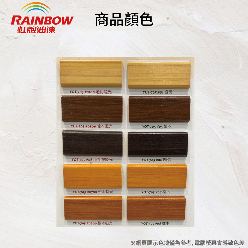 〔虹牌〕水性戶外護木漆透明(略帶黃)平光, , large