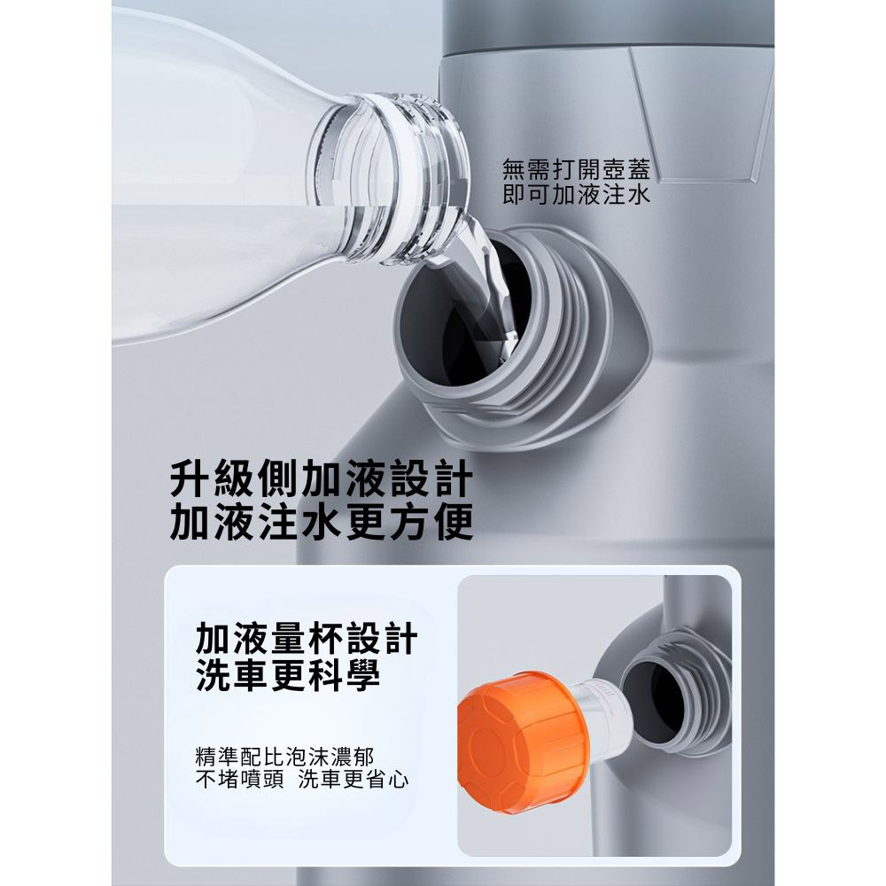 Electric Foam Sprayer 2nd Generation 2L Thickened with Free Charging Cable - White, , large