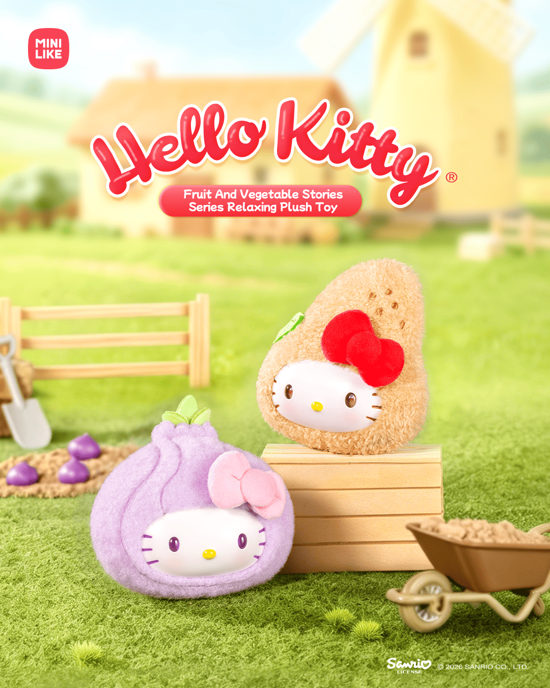 【際洋文化】Hello Kitty Style果蔬物語系列毛絨捏捏樂, , large
