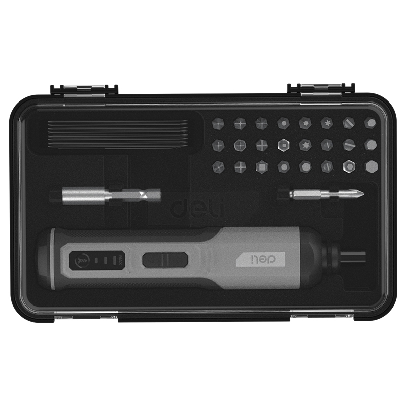 【deli tools】High Torque 5Nm Electric Screwdriver Phillips / Flat / Hex / Torx for Furniture Assembly, , large